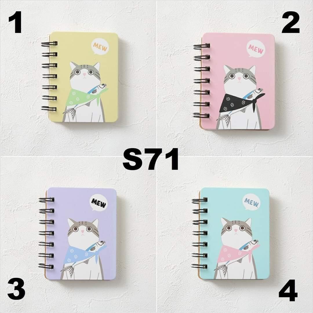 Sổ note lò xo nhiều mẫu dễ thương