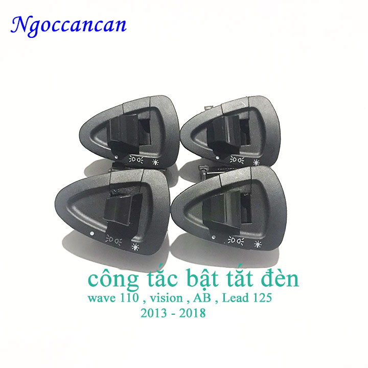 Công Tắc Bật Tắt Đèn Xe Wave 110, vision ( AB , Lead 125,  2013 -2018)