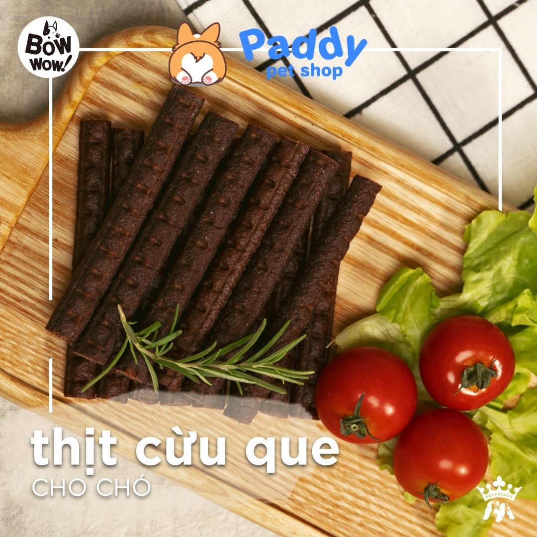 Bánh Thưởng Cho Chó Thịt Cừu Que BowWow Stick Jerky