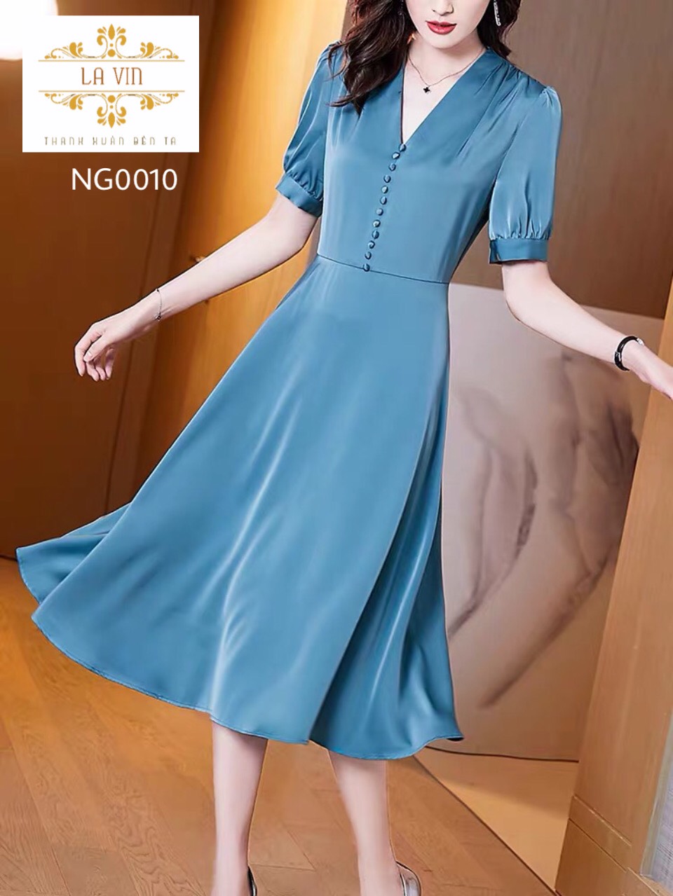 Đầm lụa cao cấp - ng0010