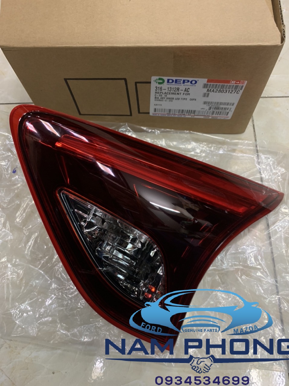 Đèn hậu miếng trong cx5 2015 rh lh depo – 3161312rac - 3161313rac