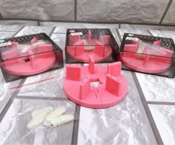 ĐẾ GẮN MÓNG TẬP SƠN - HỌC LÀM NAIL - MẪU TRÒN GẮN 5 MÓNG