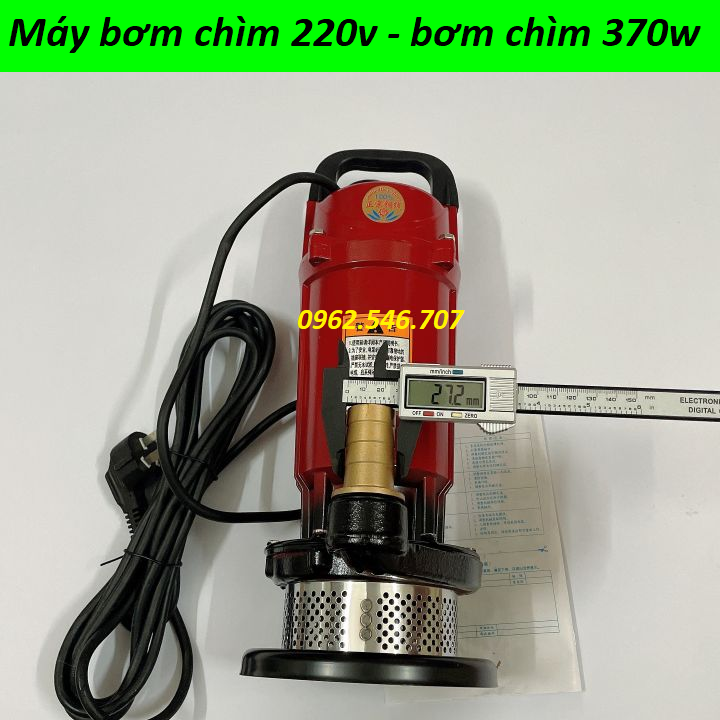 Máy bơm chìm điện 220v - 370W ( Lõi Đồng 100% )
