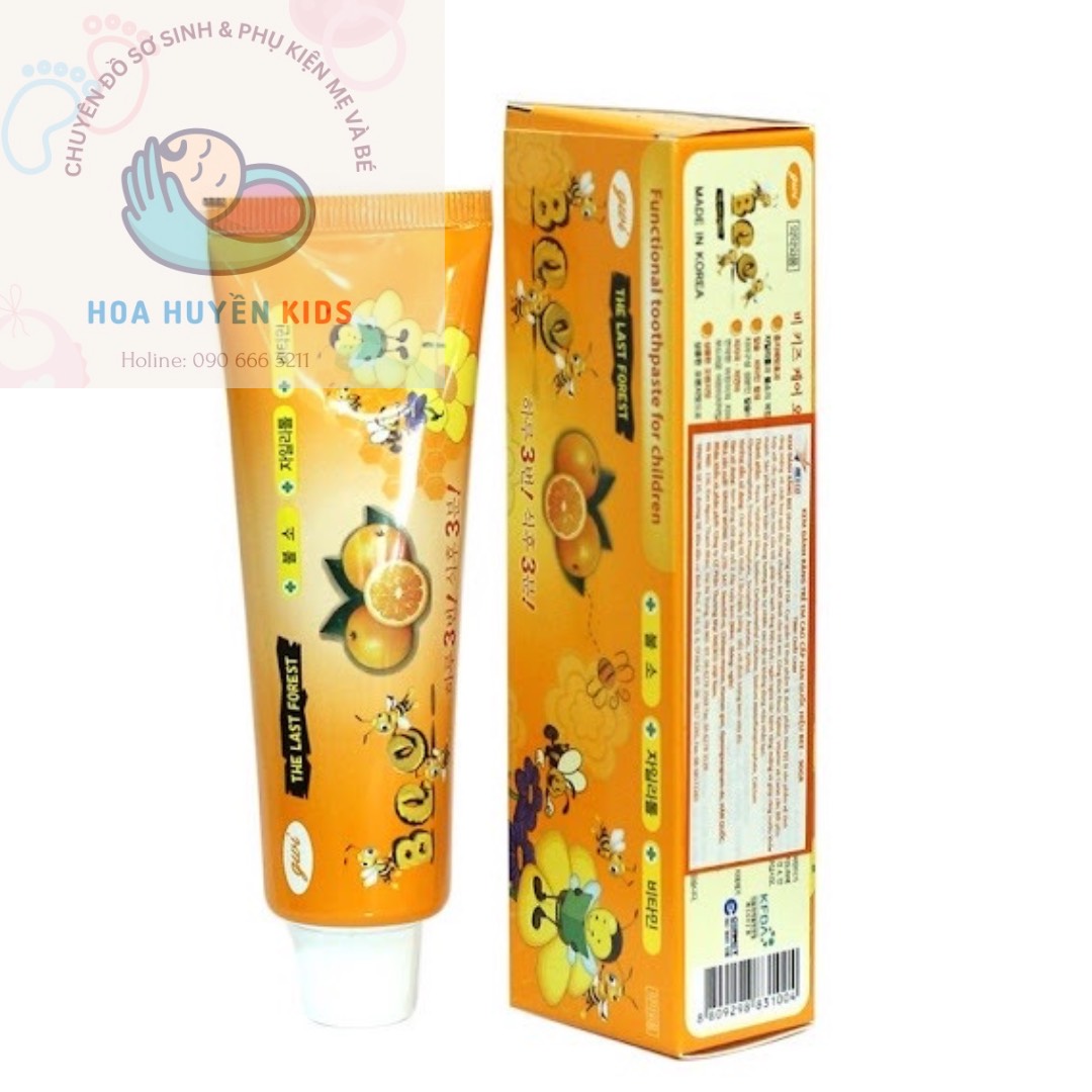 Kem đánh răng em bé BEE hàn quốc hương trái cây ( Tuýp 90g)