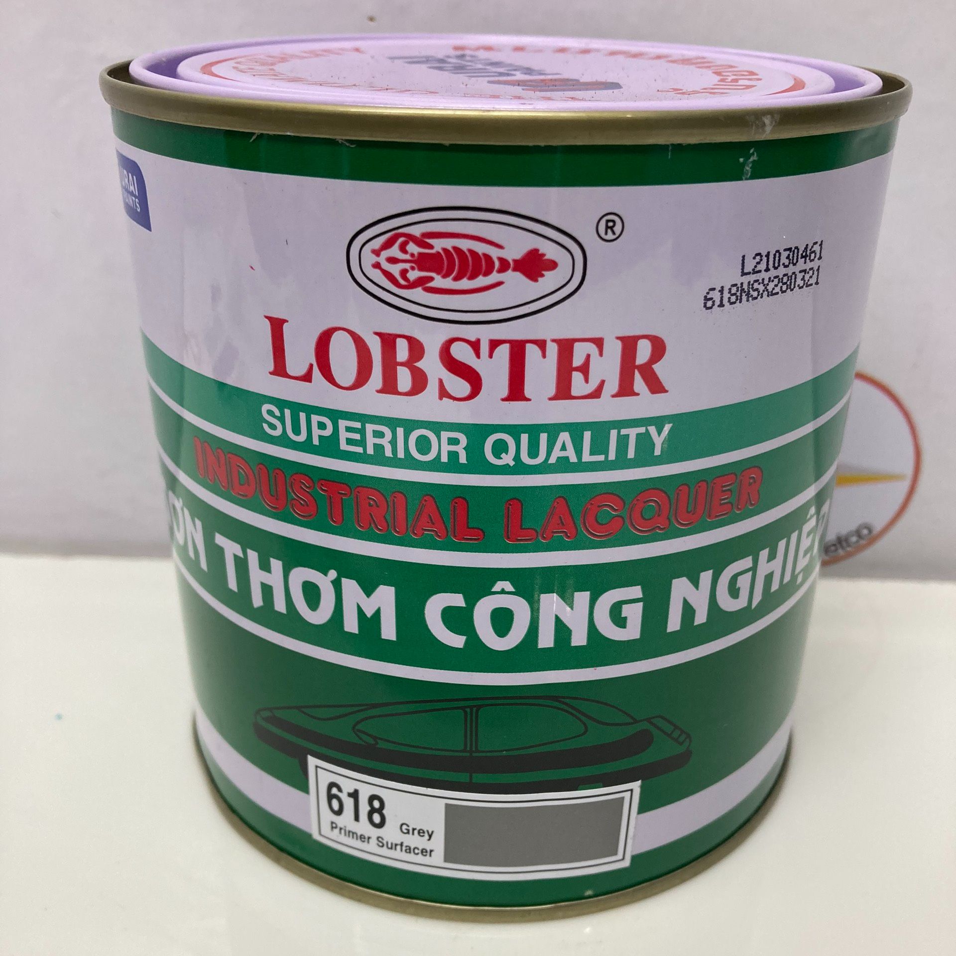 Sơn lót sơn thơm nhanh khô Lobster 618 800ML( Màu xám )