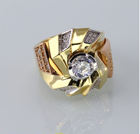 Nhẫn nam đính đá mạ 18k đẳng cấp