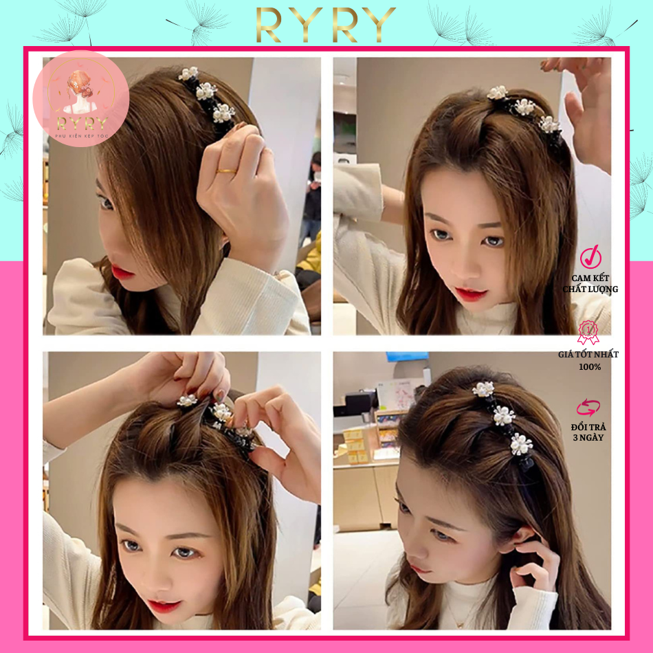 Kẹp tóc thời trang kiểu Hàn duyên dáng dành cho nữ