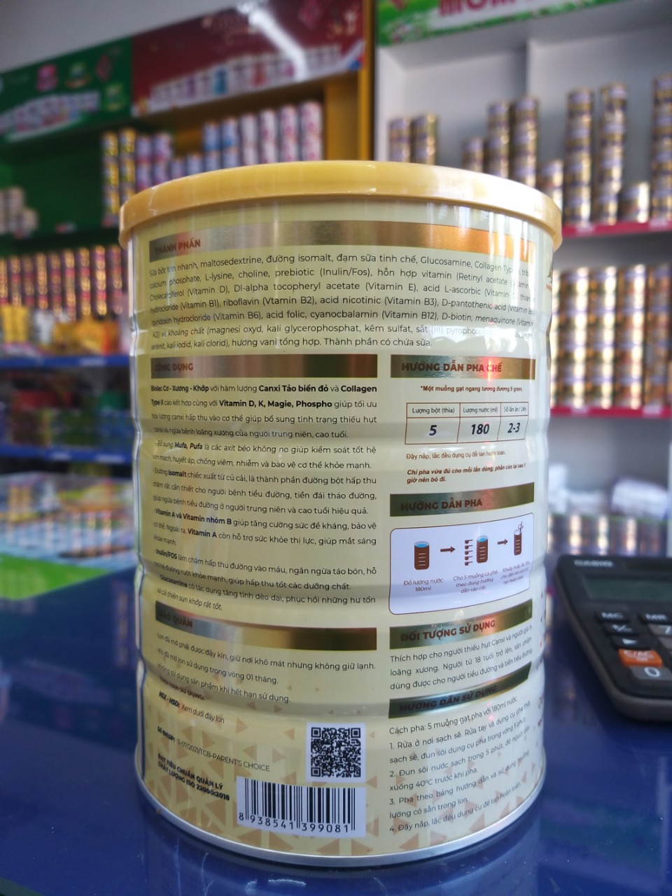 SỮA BỘT BIOLAC CƠ XƯƠNG KHỚP 900G