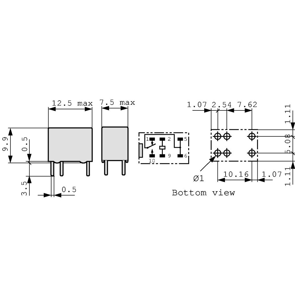 RELAY RƠ LE OMRON G5V-1 6 CHÂN 5VDC 12VDC 24VDC