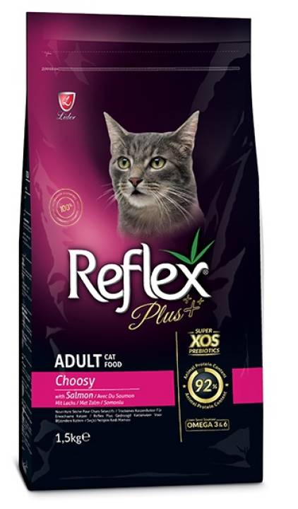 Thức ăn cho mèo Reflex Plus Adult Cat Food Choosy Salmon ( THỰC PHẨM CHUYÊN CHO MÈO KÉN ĂN ) – No Brand – top1shop