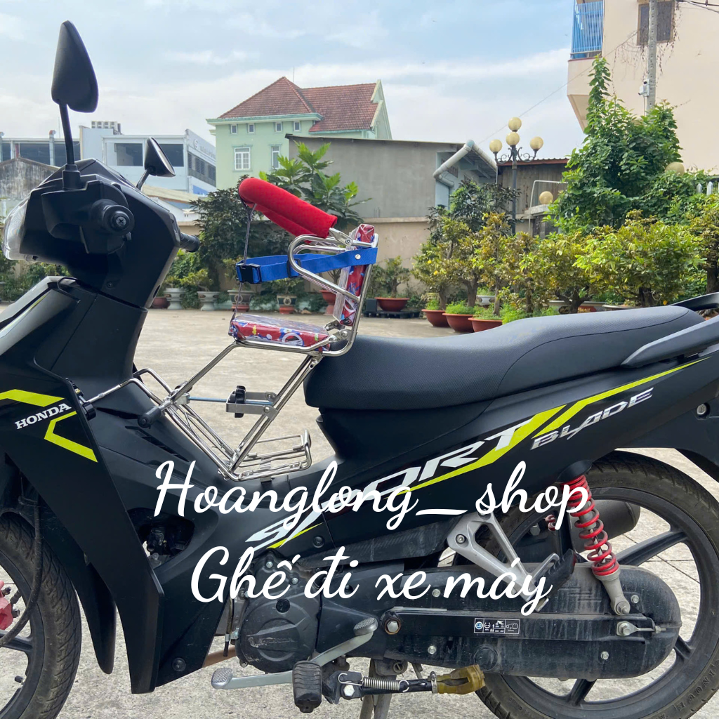 Ghế đi xe máy cho bé, an toàn chắc chắn