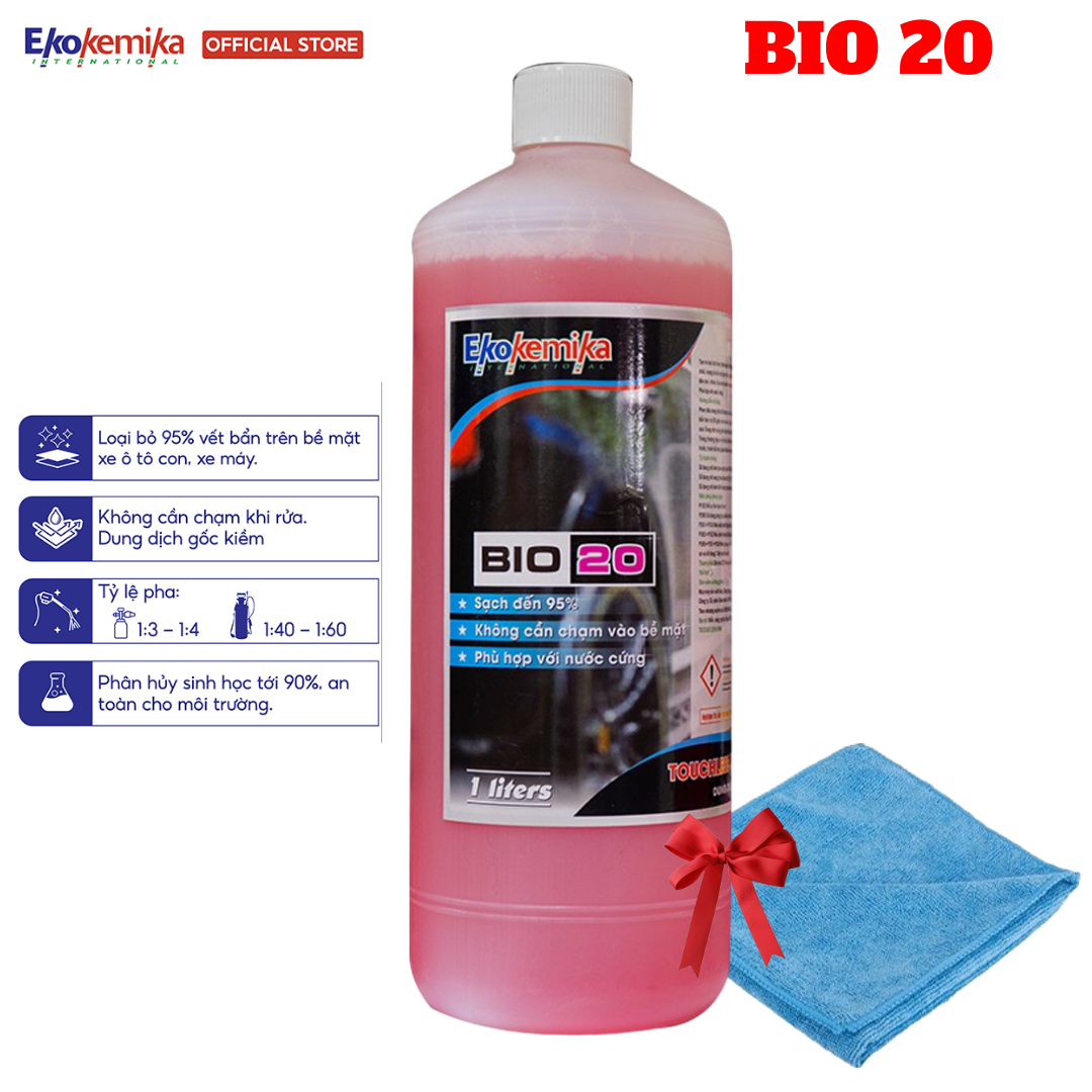 Dung dịch rửa xe không chạm ekokemika bio 20 5l kèm quà 4 món