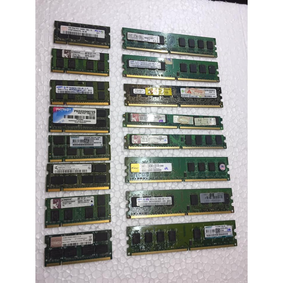RAM DDRam 2 BUS 667/800 1G 2G cho PC và Laptop