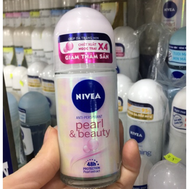 Lăn khử mùi ngọc trai sáng mịn nivea pearl & beauty 50ml