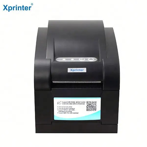 Máy in Tem Mã Vạch Xprinter XP-350BM (Cổng USB và Lan), in đơn sàn TMĐT, GHTK, tem phiếu vận chuyển dán trên đơn hàng