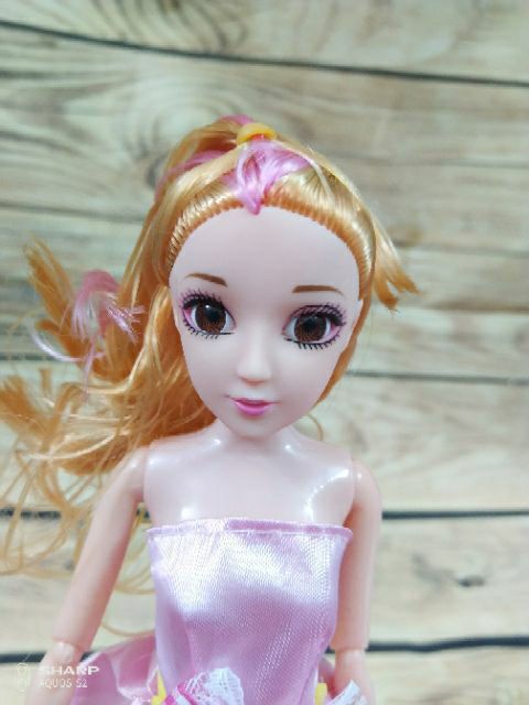 [HCM]Búp bê khớp mắt ngọc tóc bồng đầm dạ hội