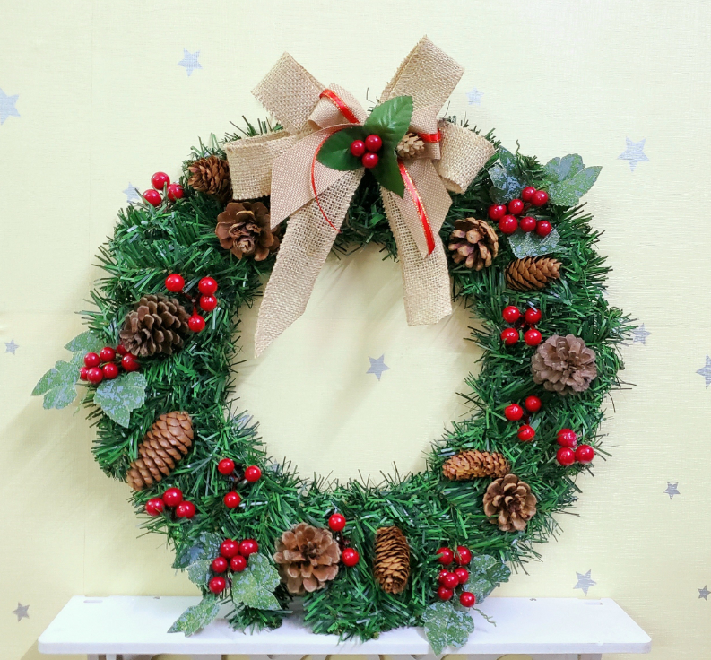 Vòng hoa nguyệt quế vòng hoa noel trang trí mẫu D11