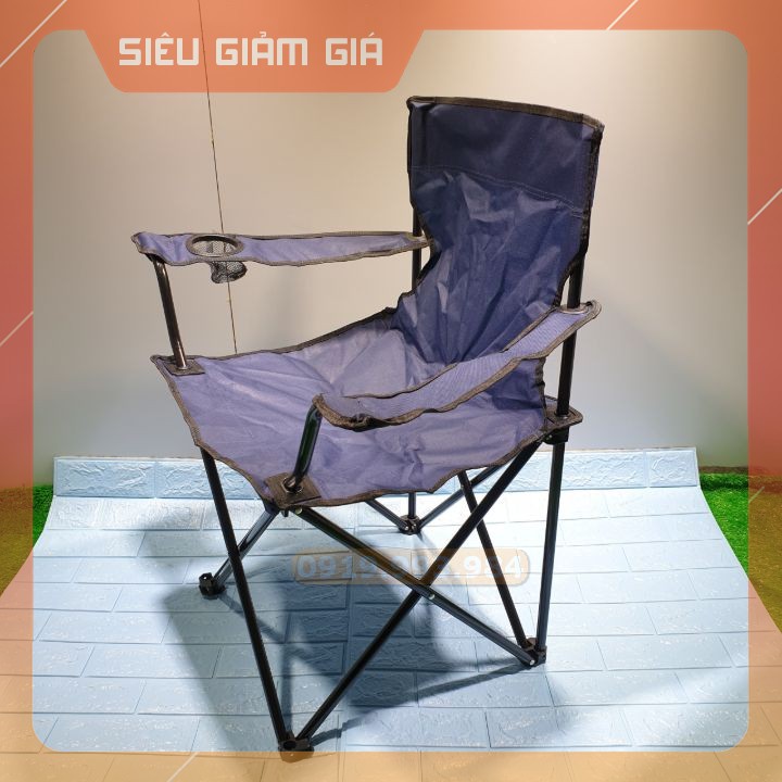 Ghế gấp du lịch, dã ngoại câu cá màu đen 250