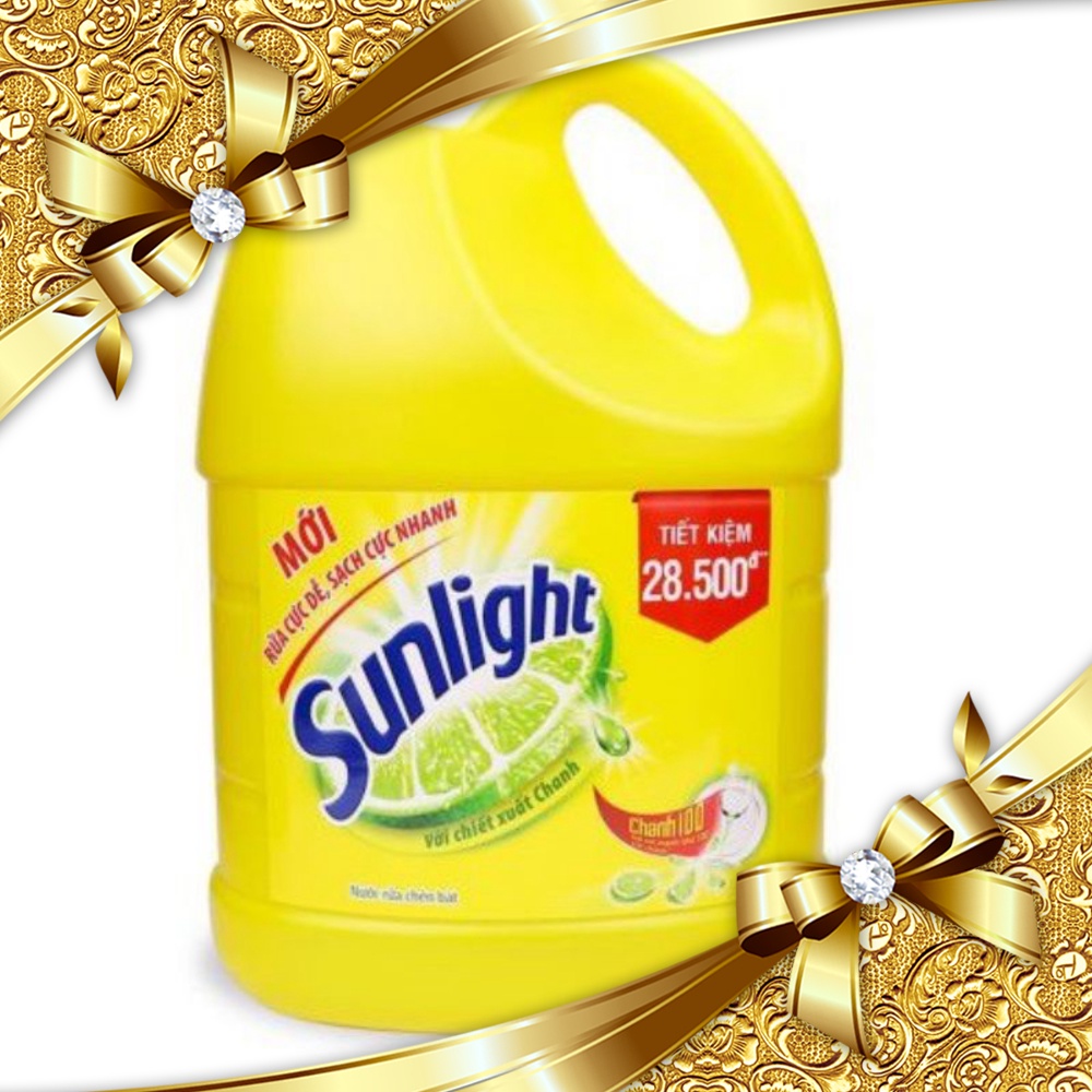 NƯỚC RỬA CHÉN SUNLIGHT Mới Sạch Nhanh CHANH 3.6KG