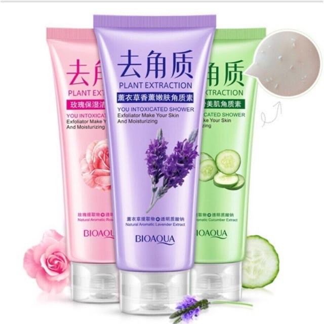 Tẩy da chết/ tẩy tế bào chết mặt và body của bioaqua