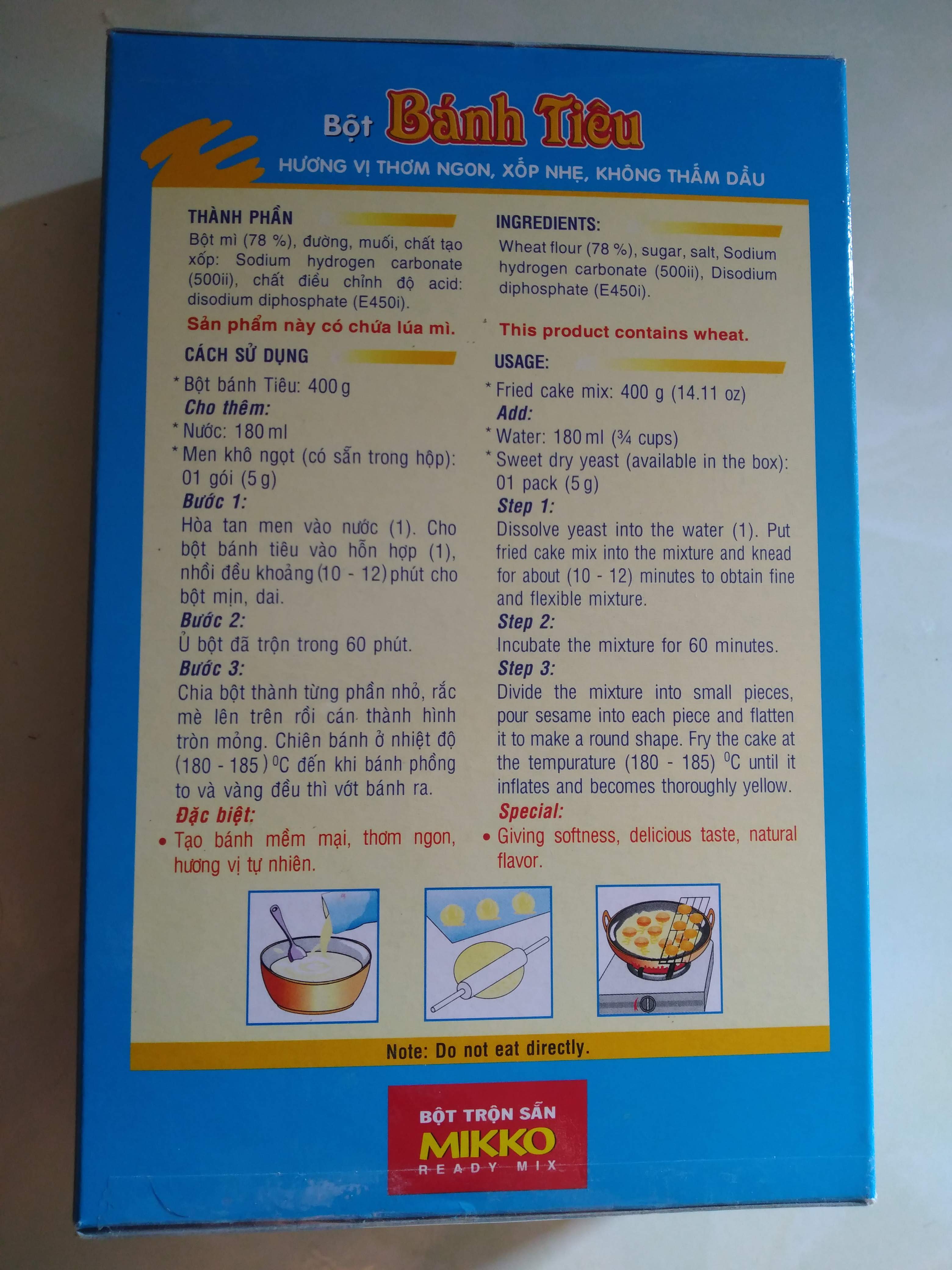 Bột bánh tiêu Mikko hương xưa 400g