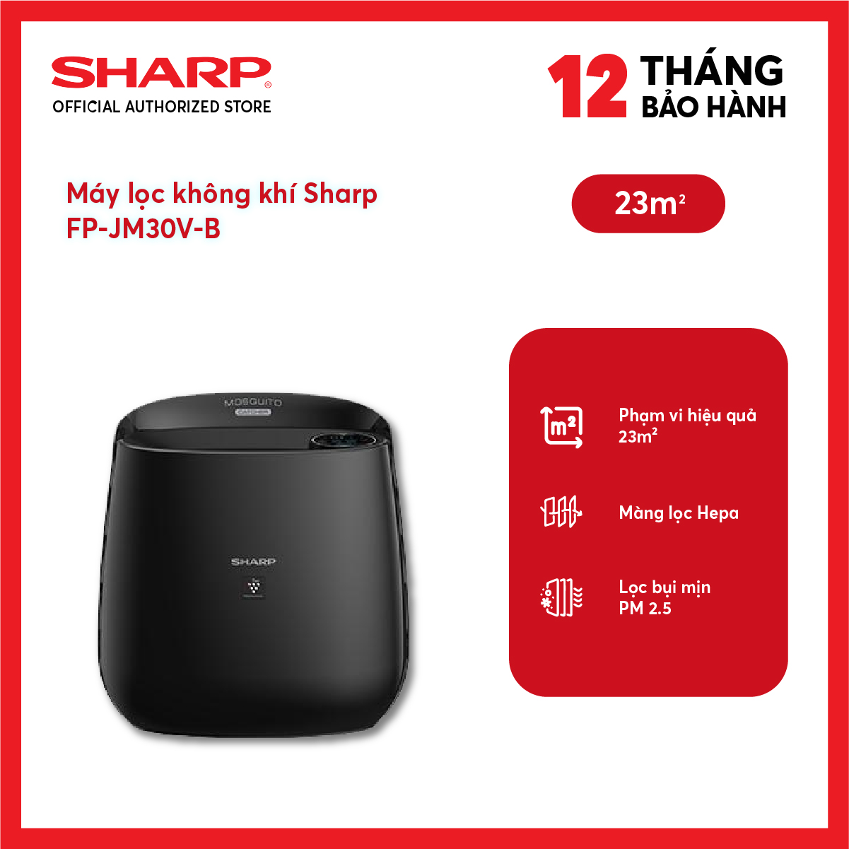 Máy lọc không khí Sharp FP-JM30V-B