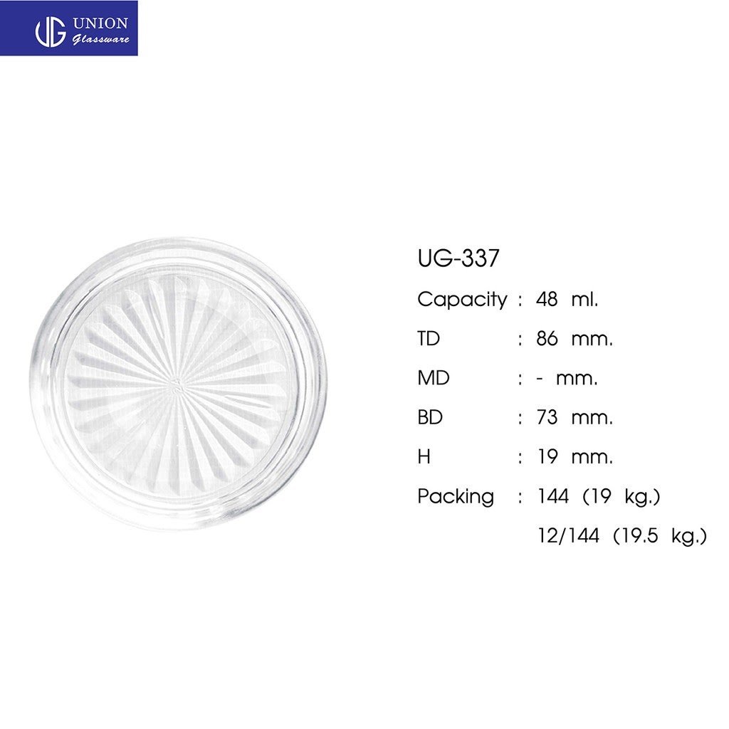 ĐẾ LY THỦY TINH UNION GLASS UG337