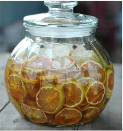 Hũ thủy tinh trái bí 1300ml
