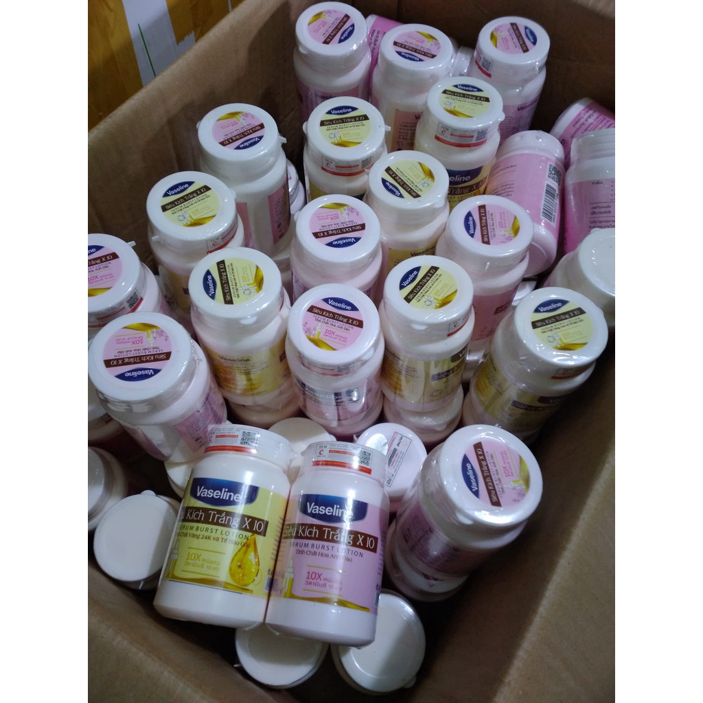 Body Siêu Kích Trắng Vaseline 250g