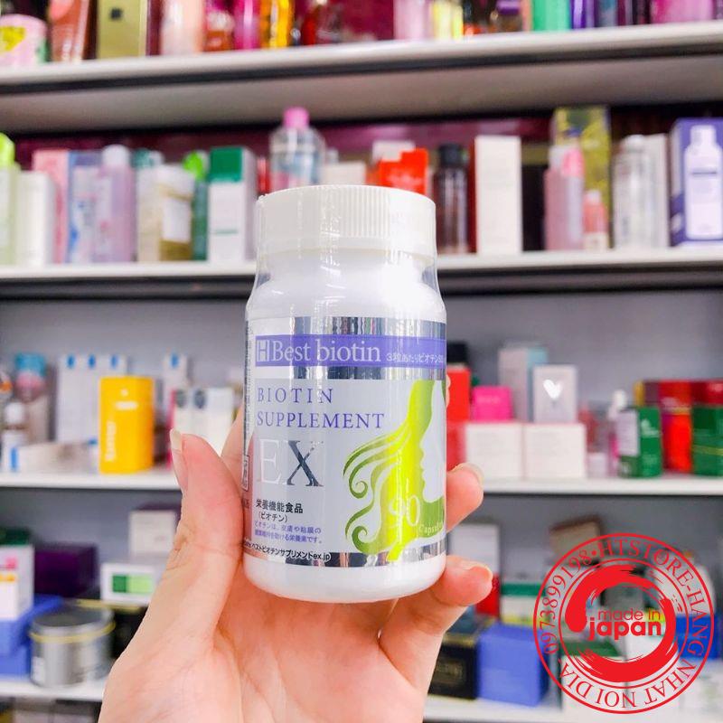 Viên uống hỗ trợ mọc tóc Best Biotin Supplement EX 90 viên Nhật bản