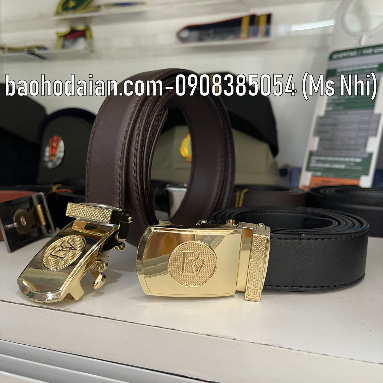 Thắt lưng da bảo vệ mặt vàng theo tiêu chuẩn TT08
