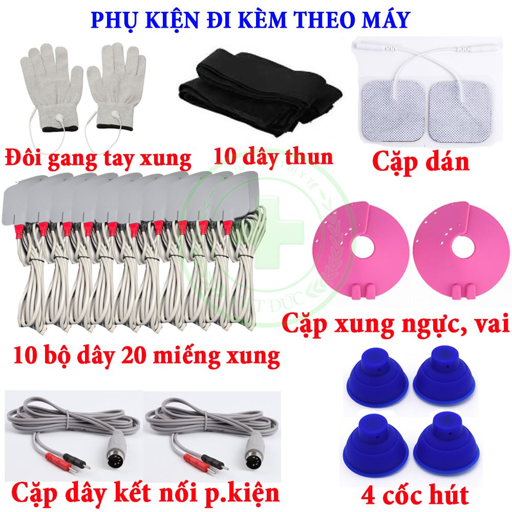 {TIẾNG VIỆT} Máy điện xung trung tần 10 cổng - BẢO HÀNH 12 THÁNG
