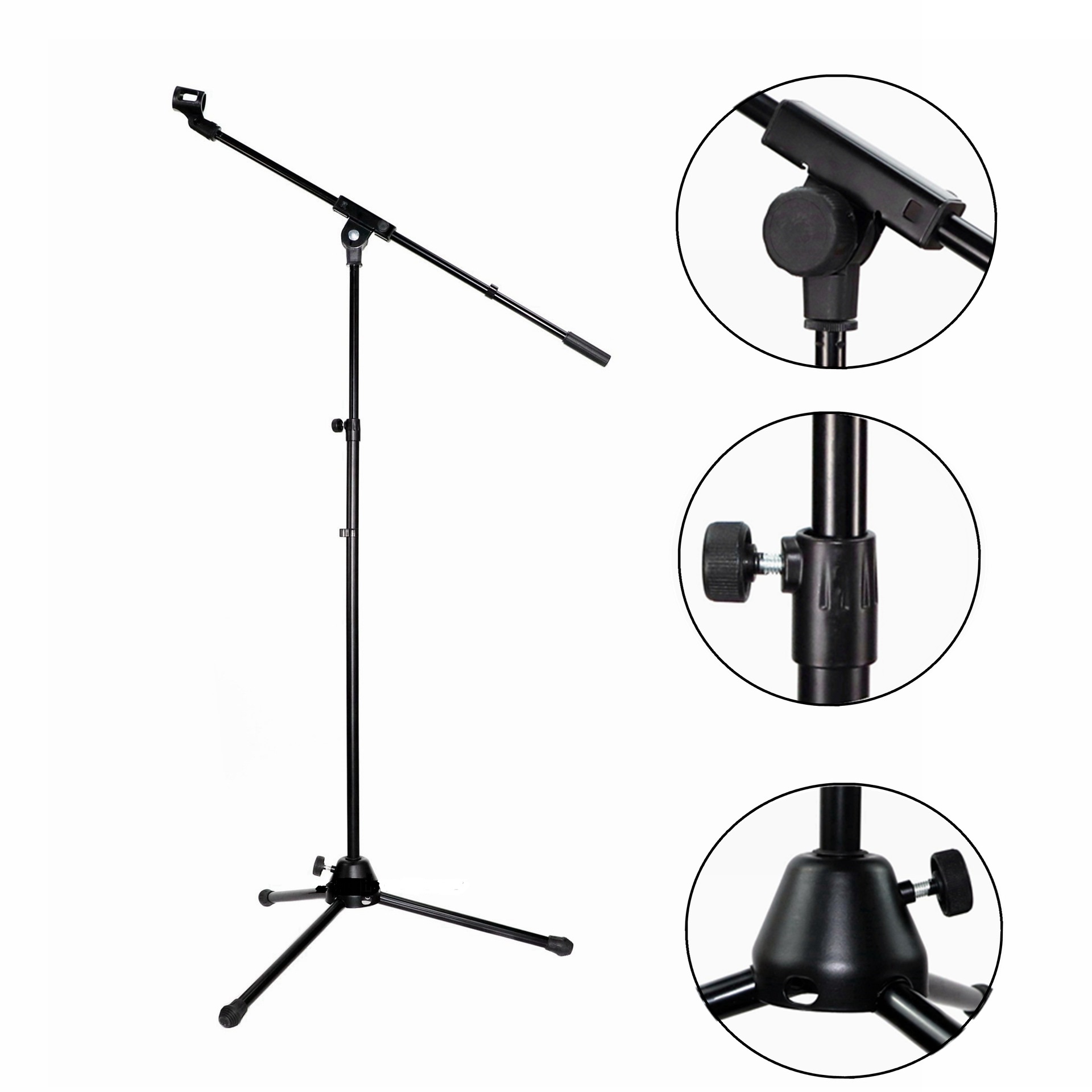 Chân Micro Xếp Gọn Tiện Lợi có 2 đầu micro