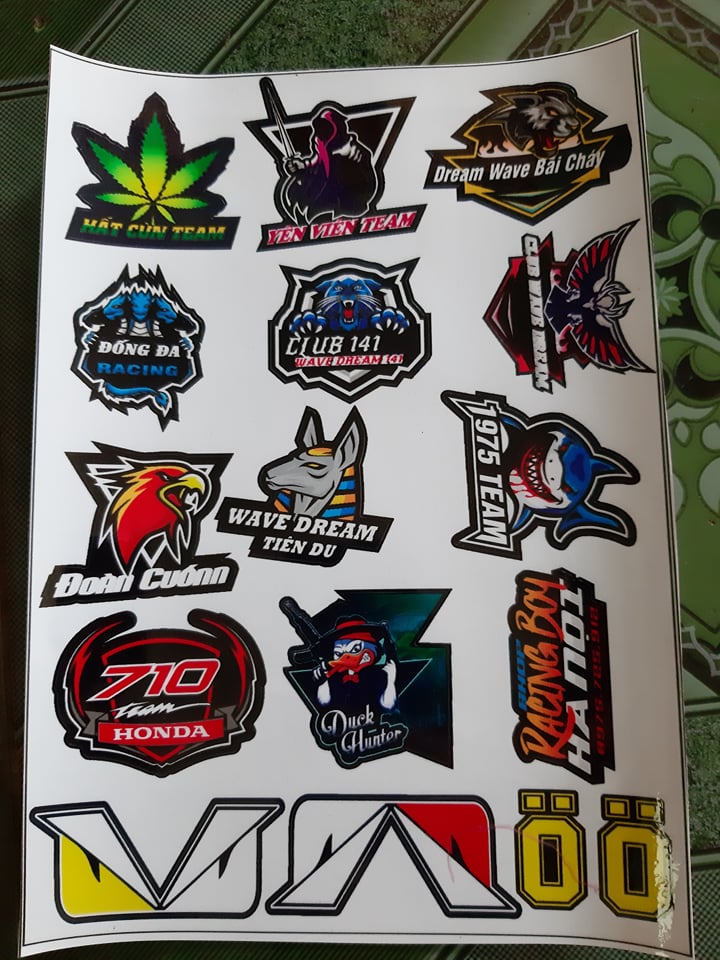 Tem tấm logo kt khoảng 20x25cm