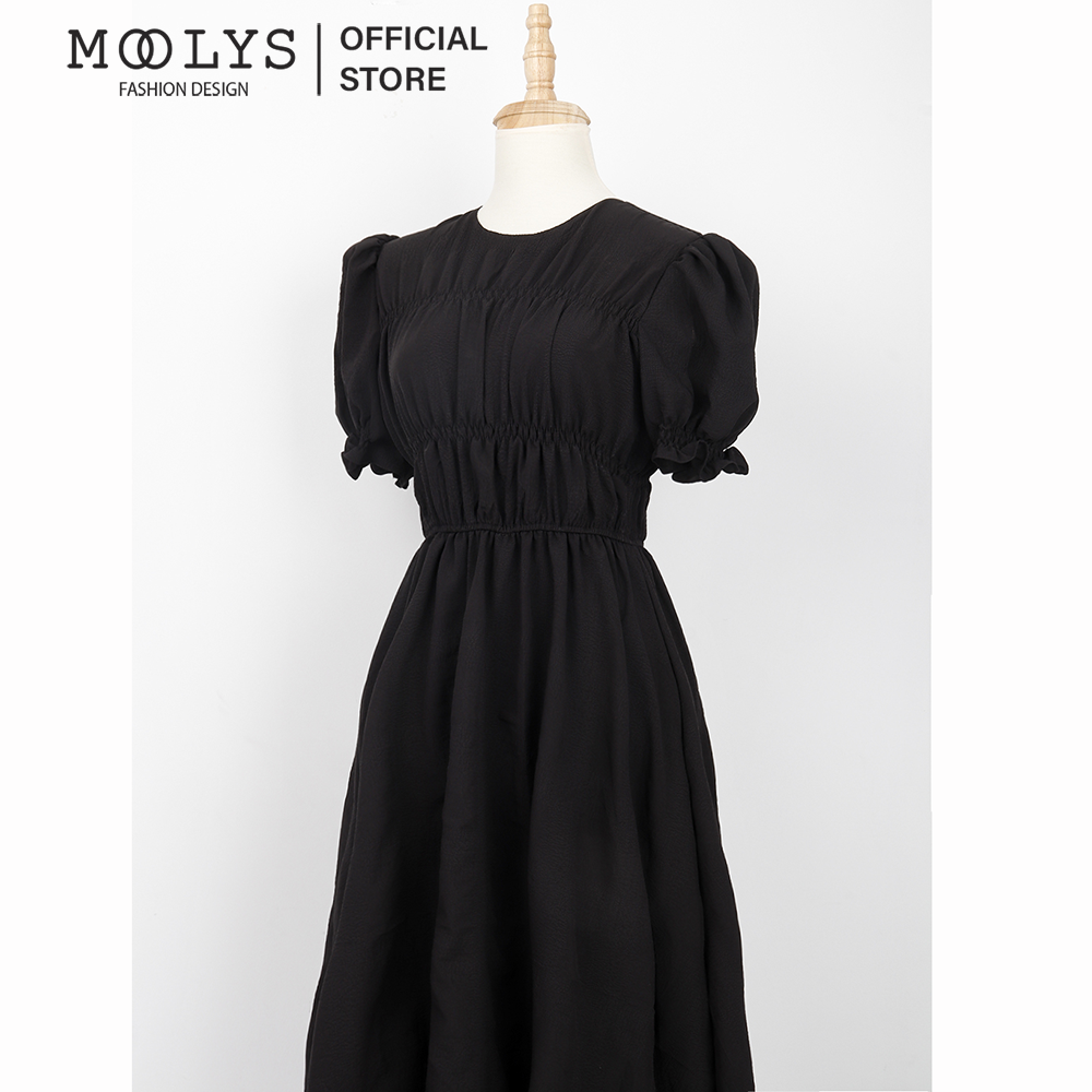 Đầm xoè dáng dài thiết kế đơn giản Moolys MD021