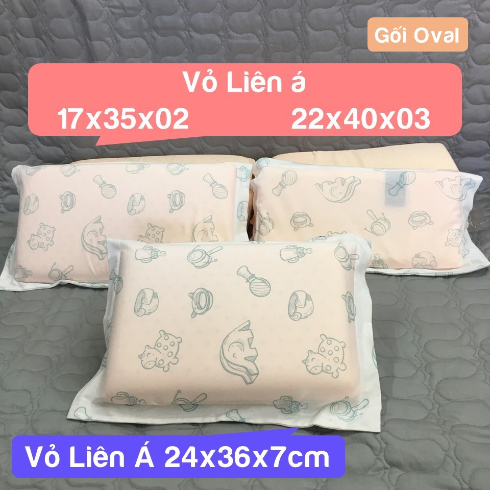 Gối cao su Liên Á Oval dành cho em bé