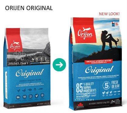 [Bao nguyên seal 11.4kg] Thức ăn chó ORIJEN ORIGINAL (Grain free)