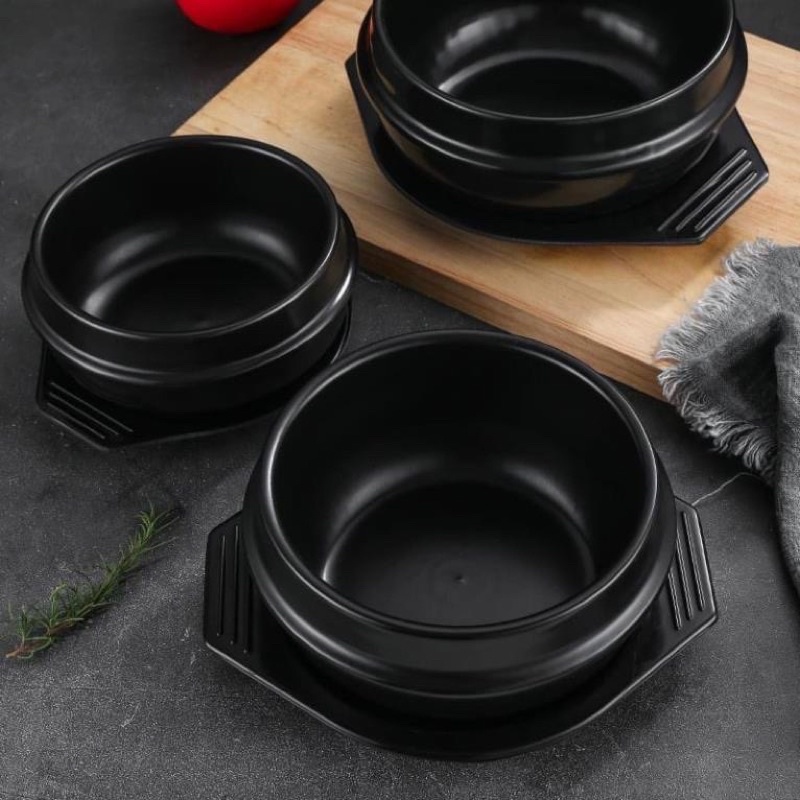 Nồi Thố Đất Cơm Trộn Hàn Quốc Kèm Đế