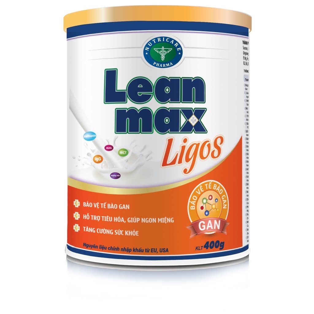 ✅ Sữa bột leanmax ligos 900gr cho bệnh nhân viêm gan
