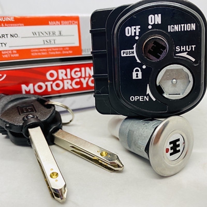 Bộ ổ khoá 6 cạnh cho xe winner