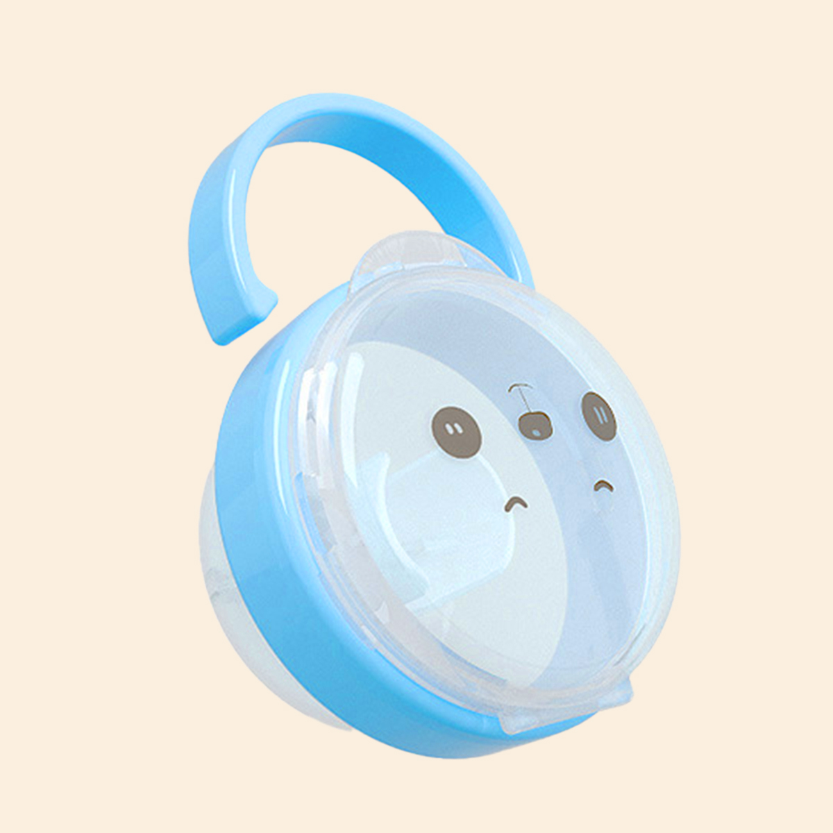 Hộp đựng ti giả trong suốt tiện lợi cho bé Baby-S, Dây đeo ti giả silicon mềm mại an toàn cho bé – SSS028