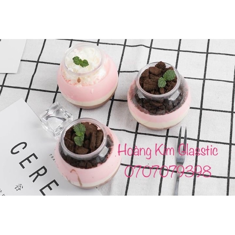 LỌ THUỶ TINH TRÒN- NẮP NHỰA- 200ml