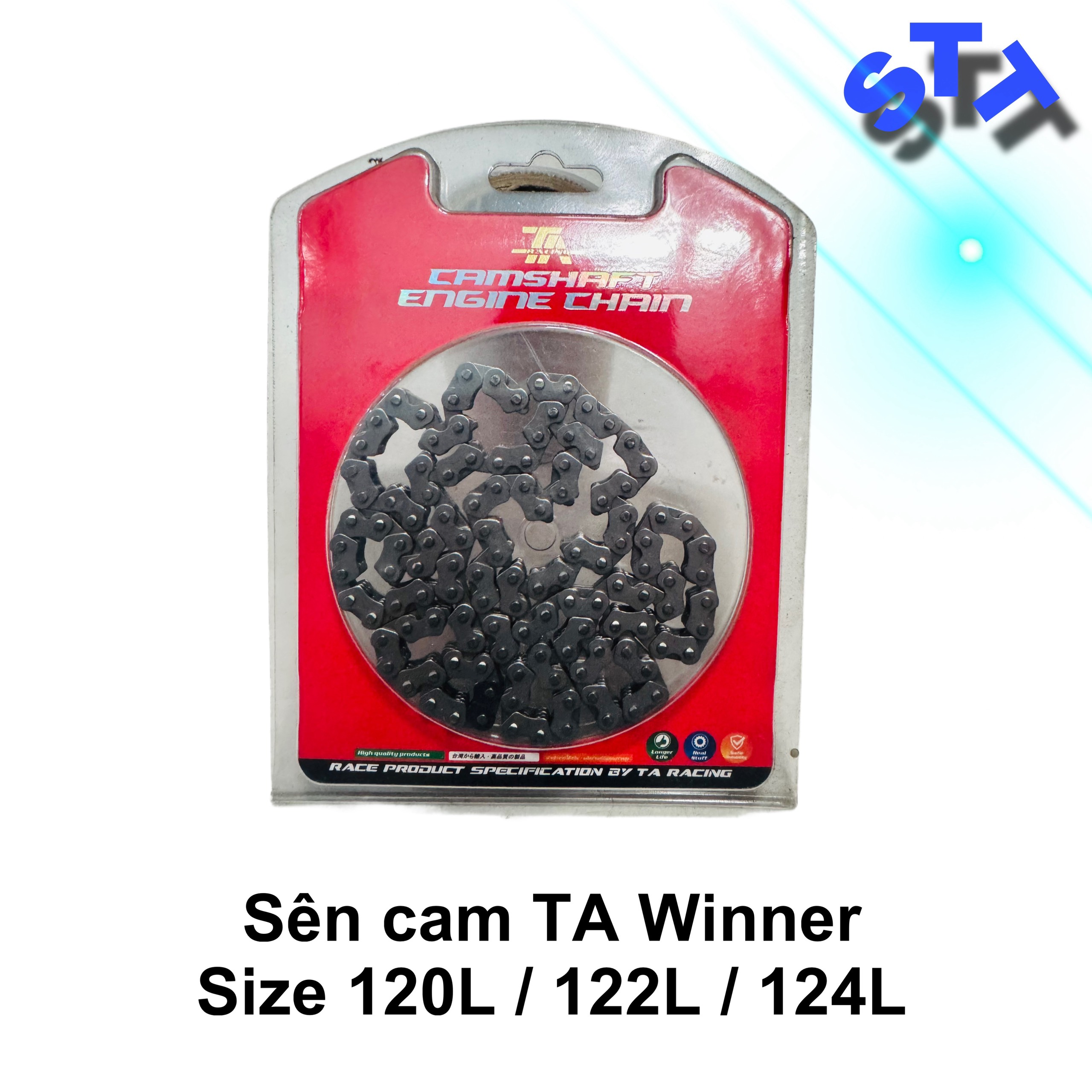 Sên cam TA WINNER / SONIC / RAIDER FI (  Size 120L / 122L / 124L )