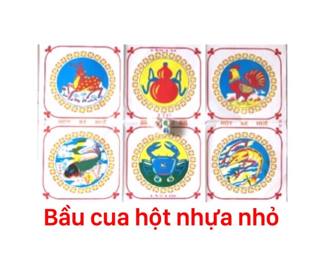 Cờ bầu cưa súc sắc nhựa loại nhỏ