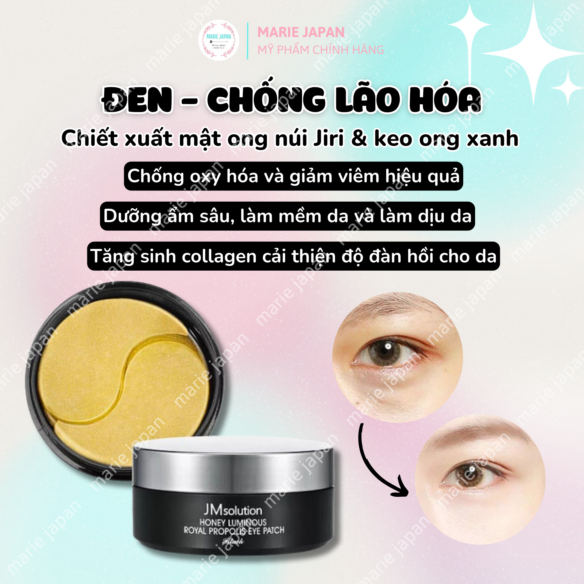 Mặt Nạ Mắt Giảm Thâm JM Solution Eye Patch Hàn Quốc