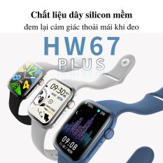 HW67 Plus Smartwatch- Đồng Hồ Thông Minh màn hình 1.9 Inch Sr7 NFC Bản Thép- Nghe gọi bluetooth, hỗ trợ tập thể dục, chạy bộ, báo thức, thay ảnh nền, thay dây, sạc không dây