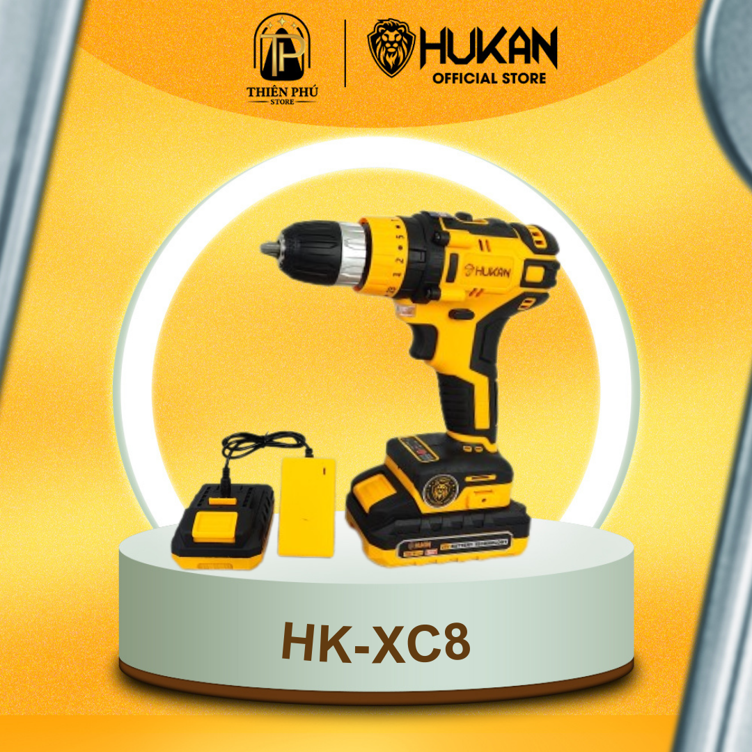 Máy khoan pin hukan hk xc8 - 10mm, máy khoan pin hàng chính hãng