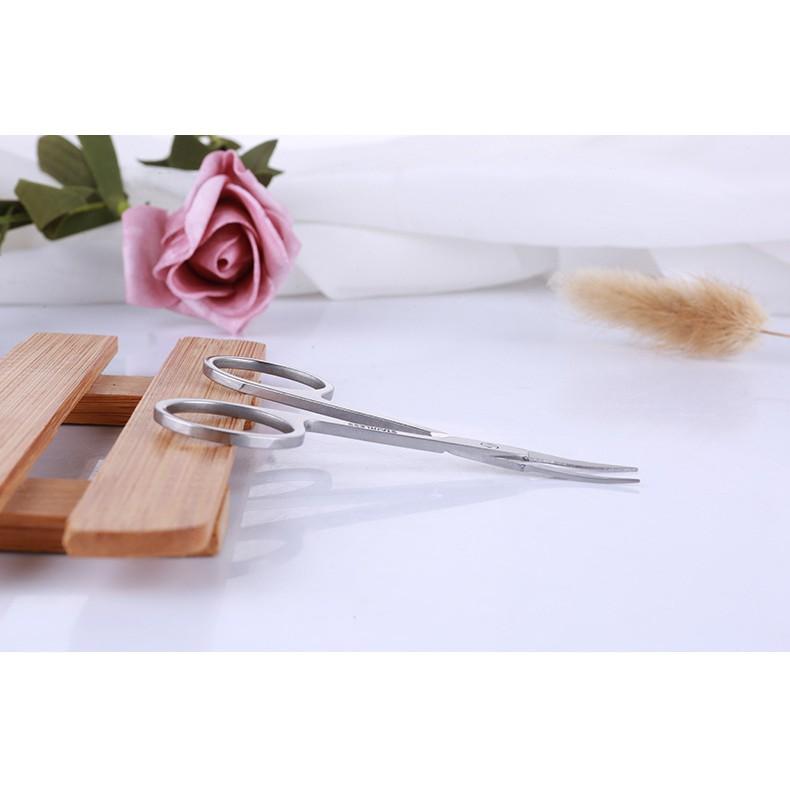 Kéo Cắt Tỉa Lông Mày, Mũi, Tóc stainless