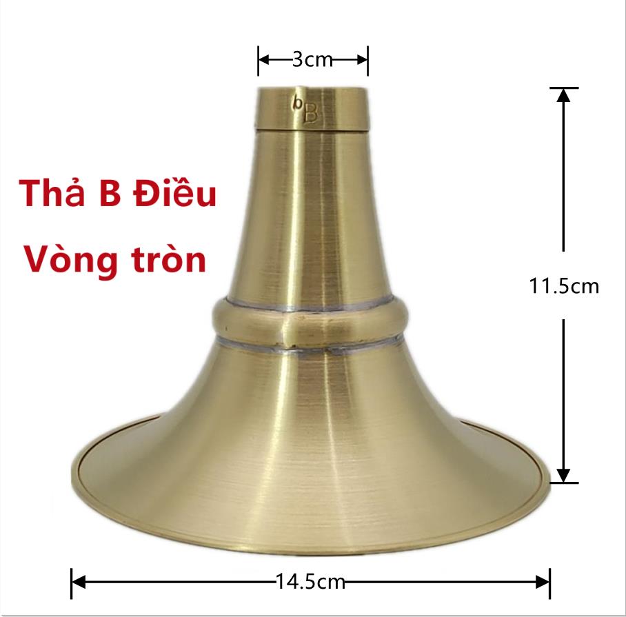 Bát kèn kèn đồng dày, bát kèn tròn B, bát kèn, bát đồng, bát kèn đồng, phụ kiện, phụ kiện, hộ gia đình
