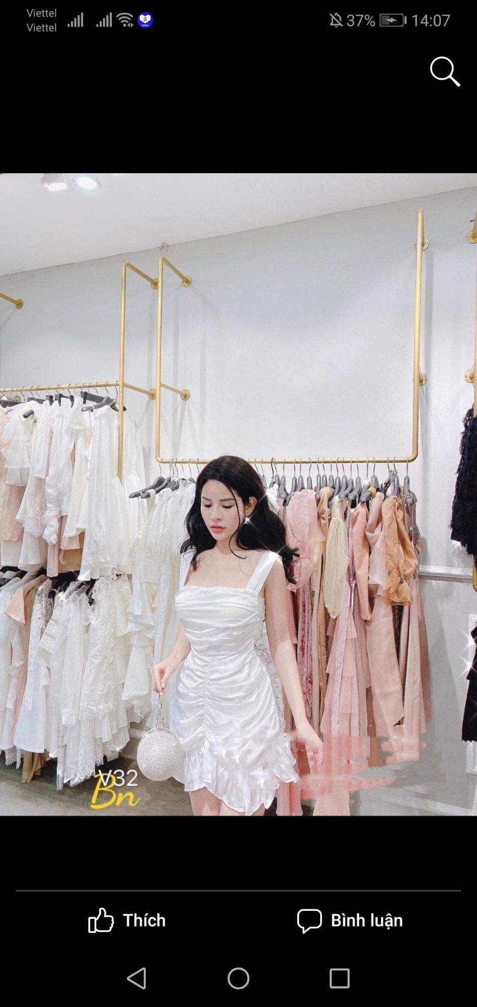 [HCM]Đầm nhún bèo 2 dây(có mút ngực)